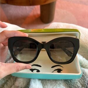 Kate Spade “Jelena” Black Sunglasses